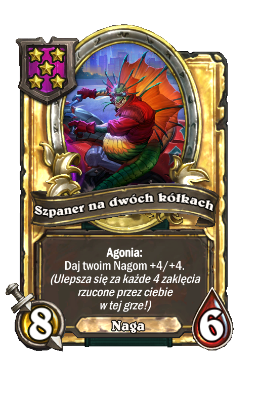 Szpaner na dwóch kółkach (złota)