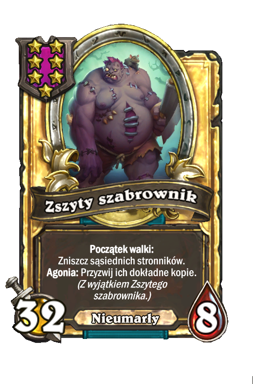 Zszyty szabrownik (złota)