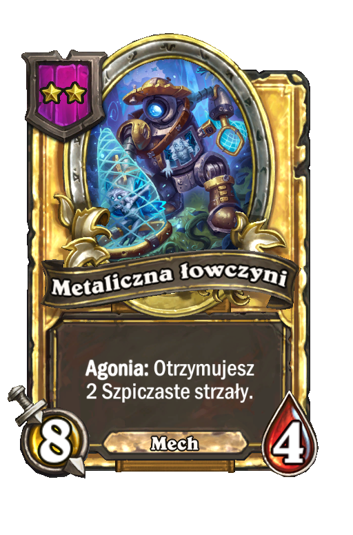 Metaliczna łowczyni (złota)