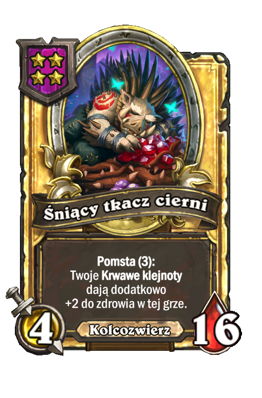 Śniący tkacz cierni (złota)