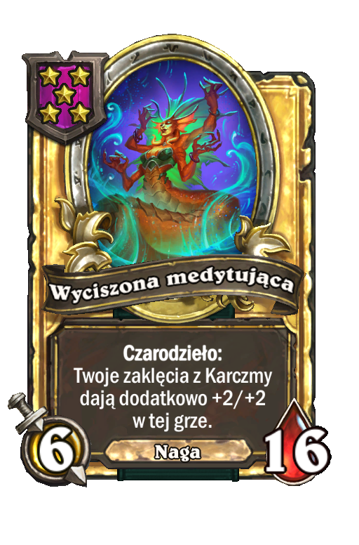 Wyciszona medytująca (złota)