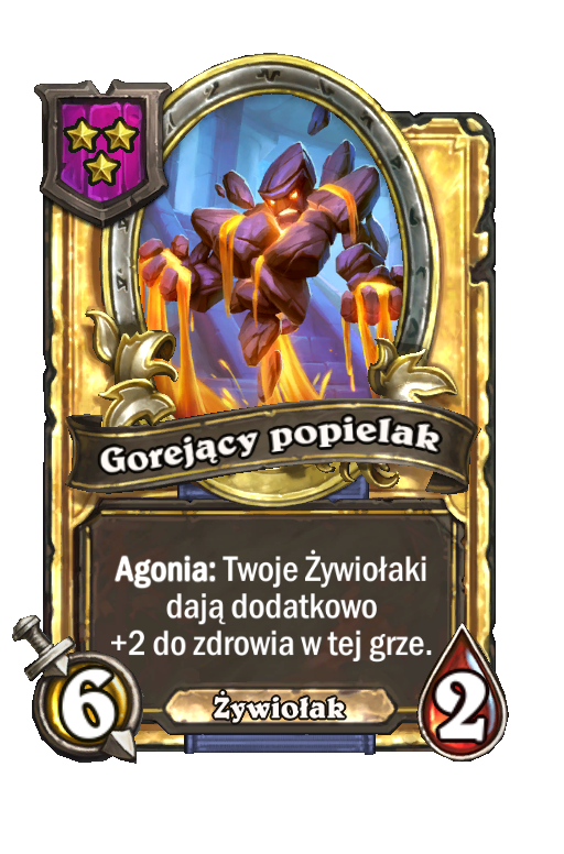 Gorejący popielak (złota)