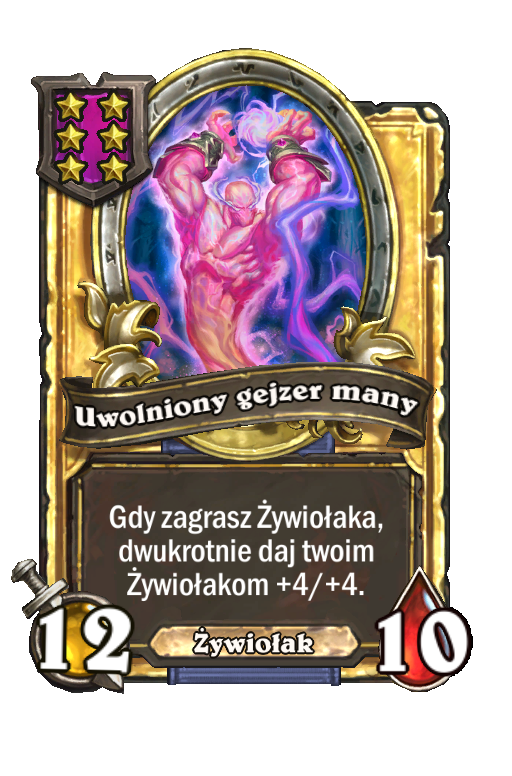 Uwolniony gejzer many (złota)