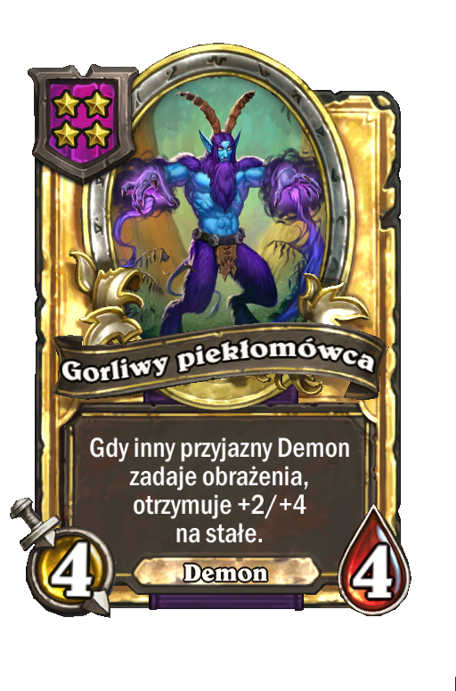 Gorliwy piekłomówca (złota)