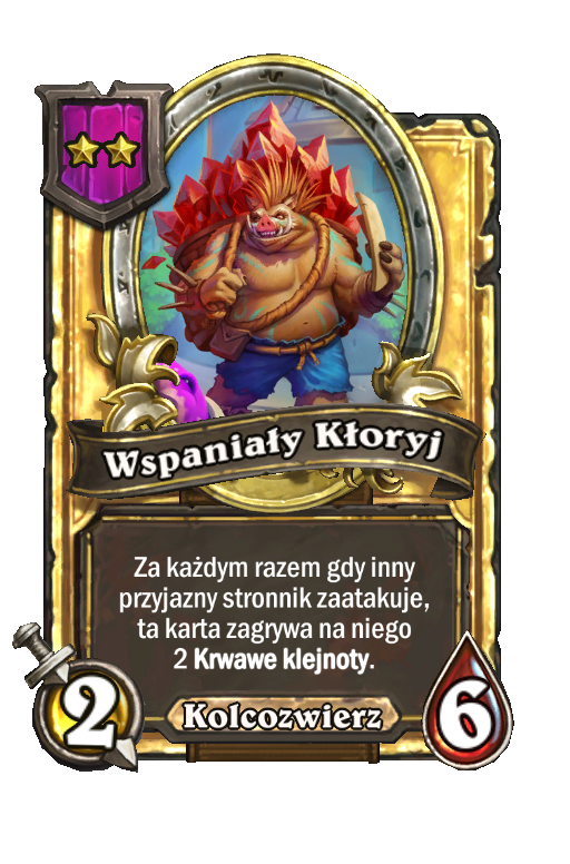 Wspaniały Kłoryj (złota)