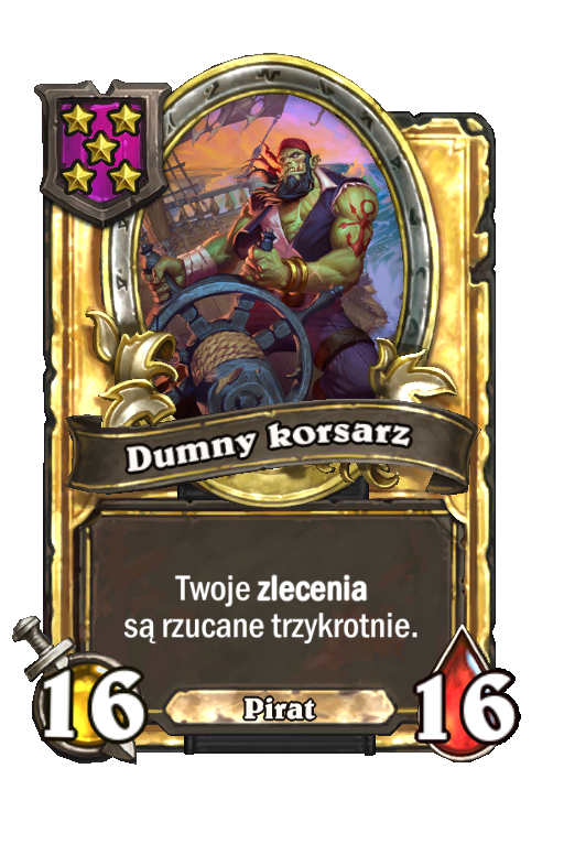 Dumny korsarz (złota)
