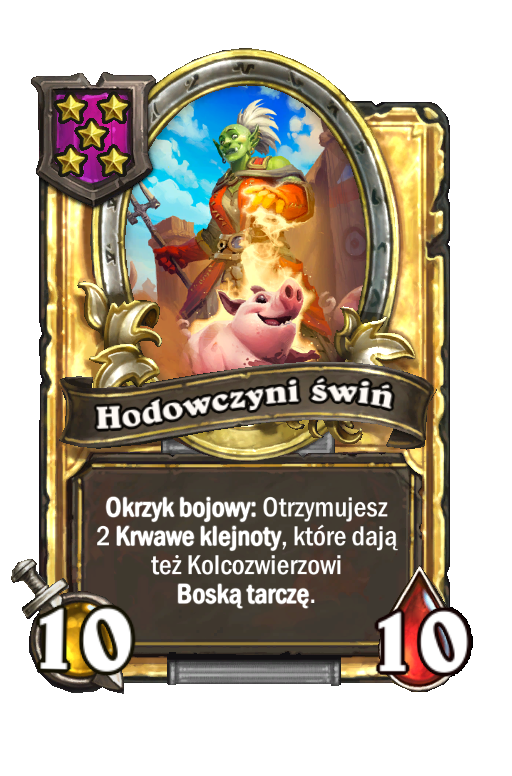 Hodowczyni świń (złota)
