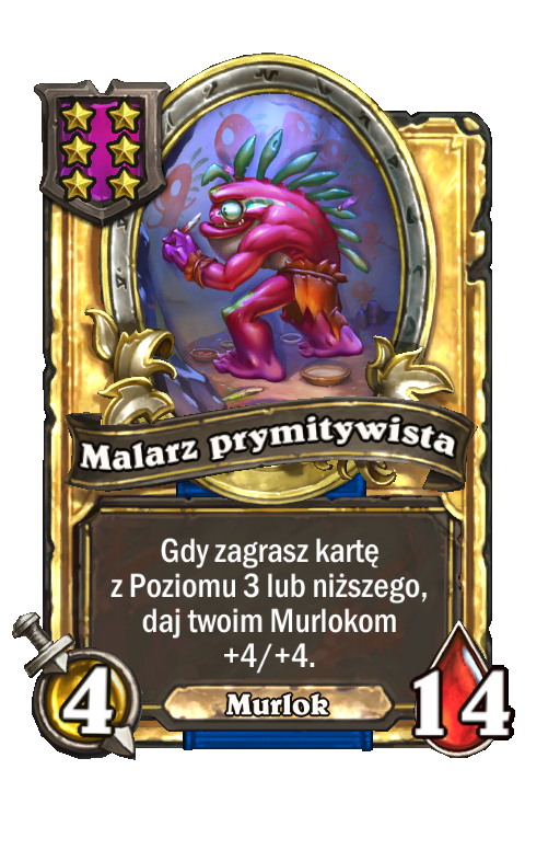 Malarz prymitywista (złota)