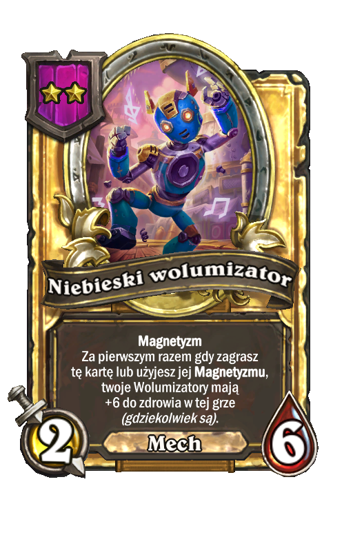 Niebieski wolumizator (złota)