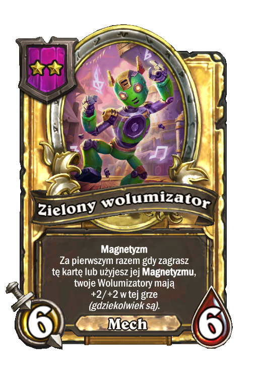 Zielony wolumizator (złota)