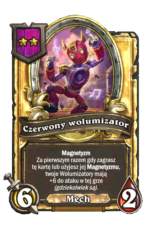 Czerwony wolumizator (złota)