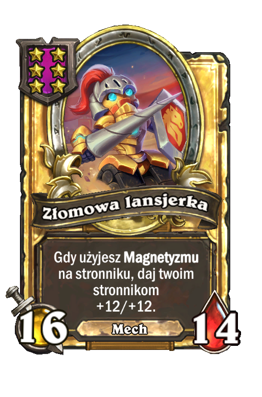 Złomowa lansjerka (złota)