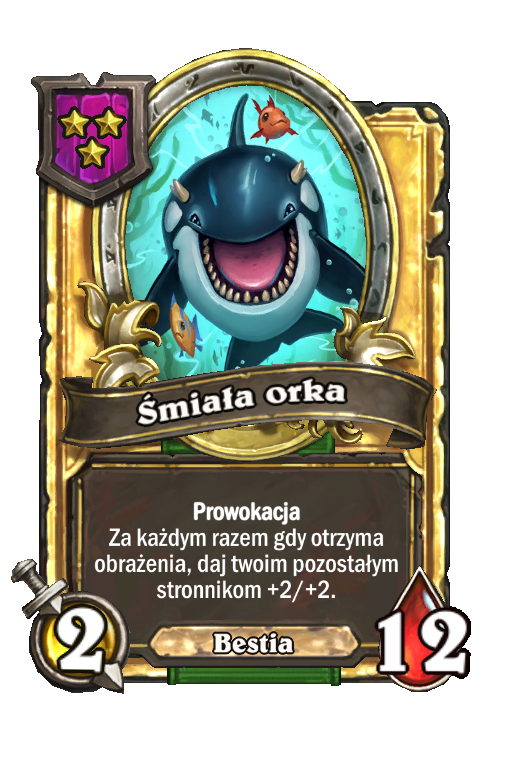 Śmiała orka (złota)