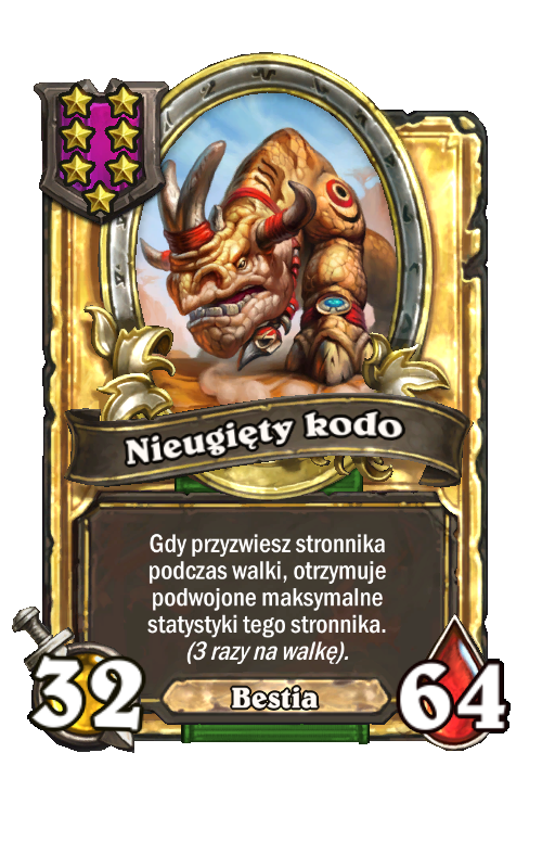 Nieugięty kodo (złota)