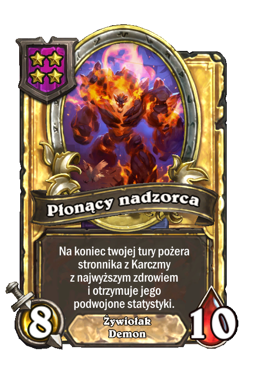 Płonący nadzorca (złota)