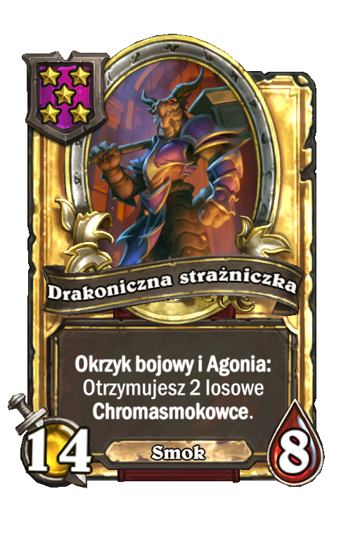 Drakoniczna strażniczka (złota)