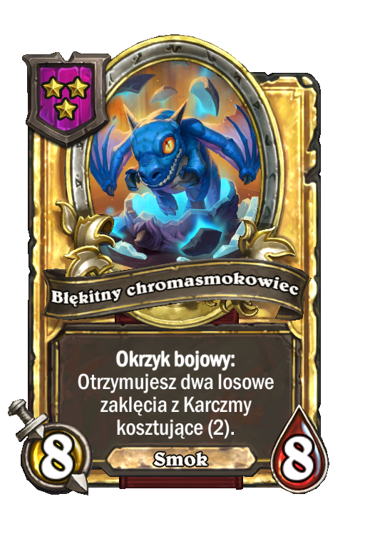 Błękitny chromasmokowiec (złota)