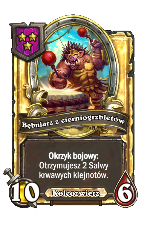 Bębniarz z cierniogrzbietów (złota)