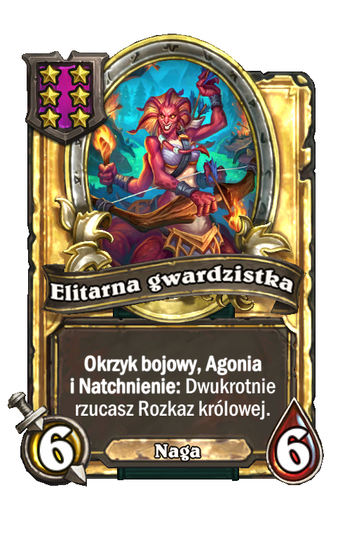 Elitarna gwardzistka (złota)