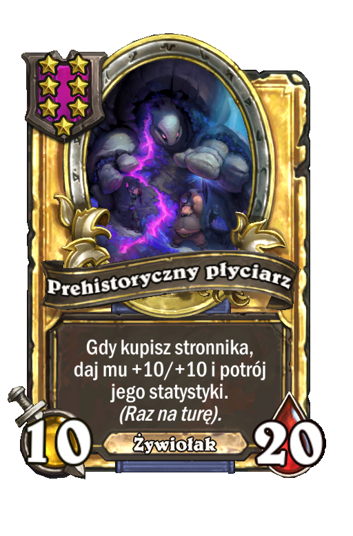 Prehistoryczny płyciarz (złota)