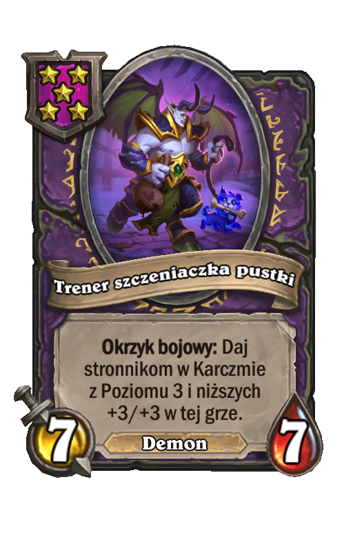 Trener szczeniaczka pustki