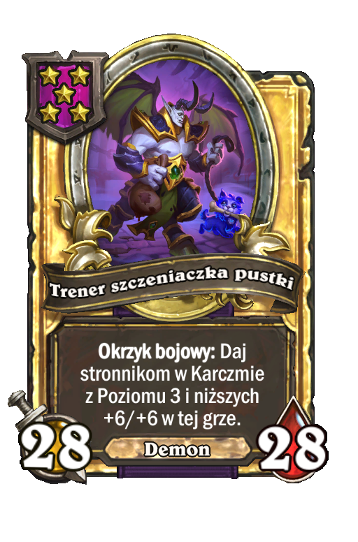 Trener szczeniaczka pustki (złota)