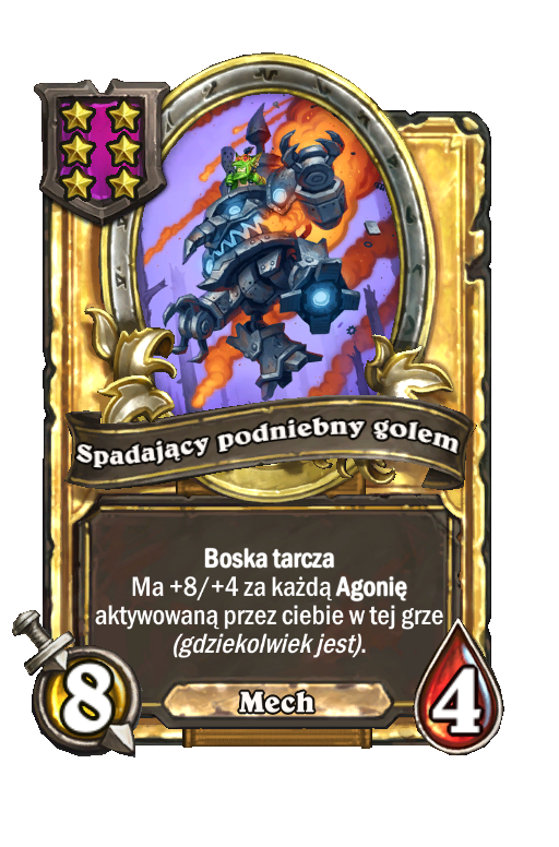 Spadający podniebny golem (złota)