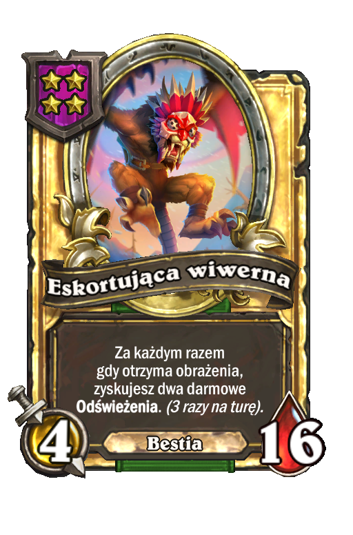 Eskortująca wiwerna (złota)