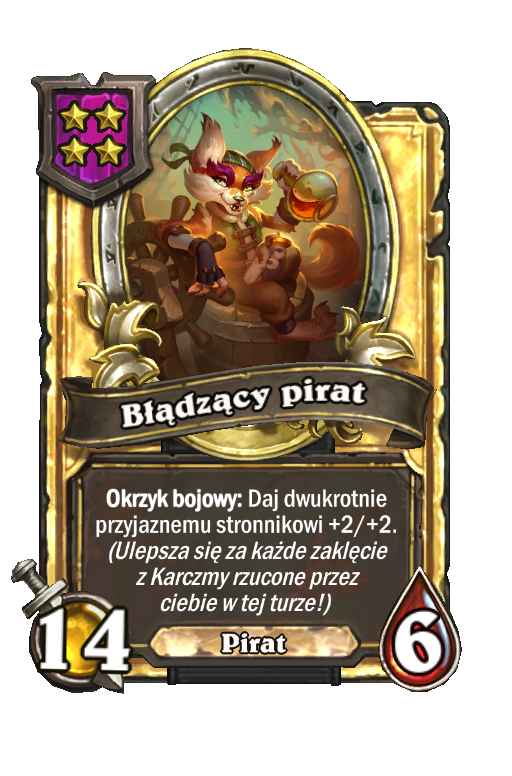 Błądzący pirat (złota)