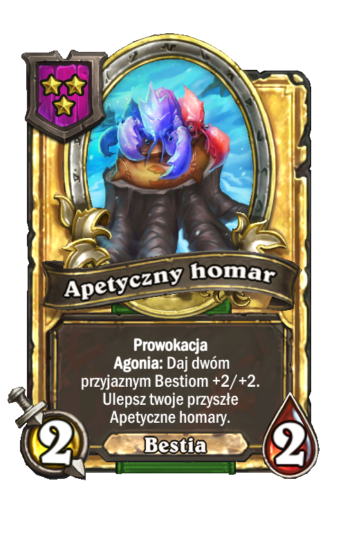 Apetyczny homar (złota)