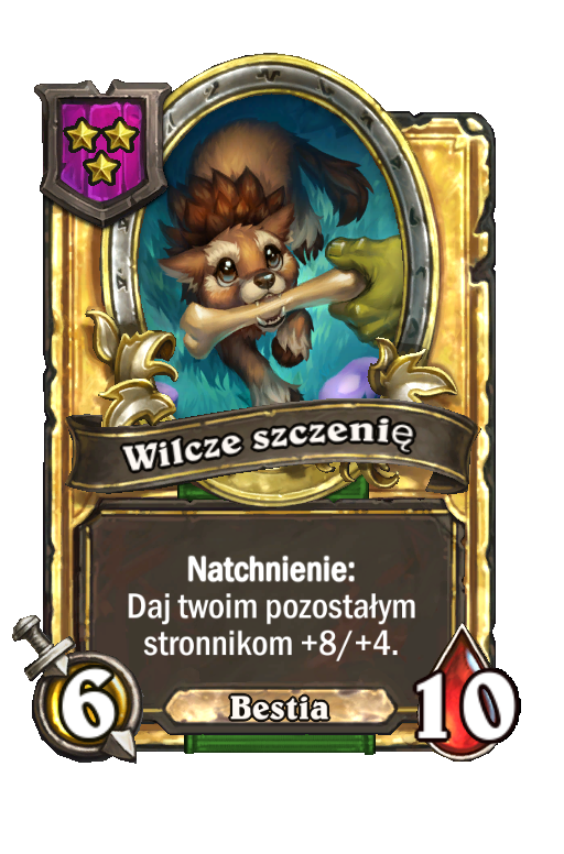 Wilcze szczenię (złota)