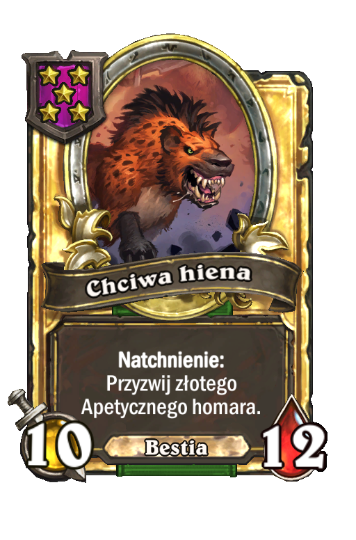Chciwa hiena (złota)
