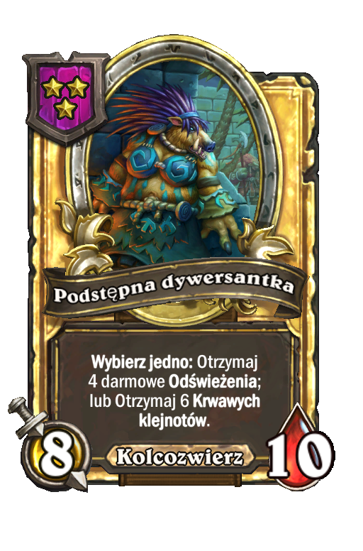 Podstępna dywersantka (złota)