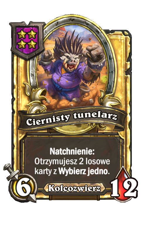 Ciernisty tunelarz (złota)