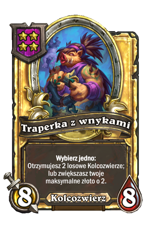 Traperka z wnykami (złota)