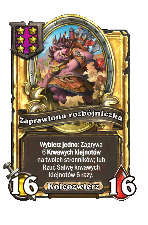 Zaprawiona rozbójniczka (złota)