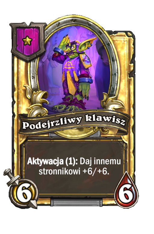 Podejrzliwy klawisz (złota)