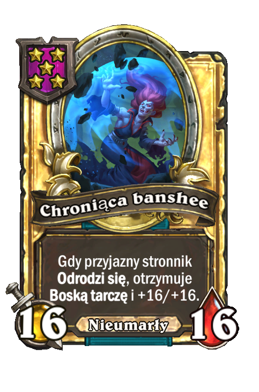 Chroniąca banshee (złota)
