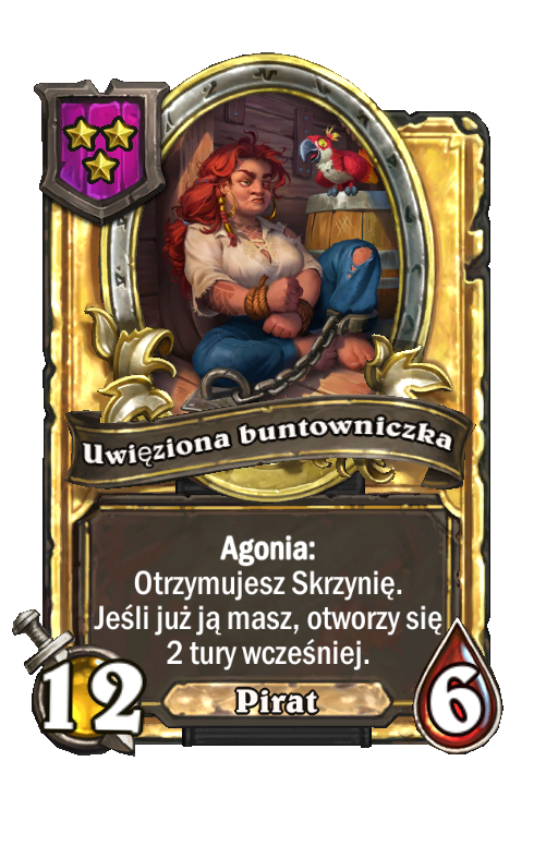 Uwięziona buntowniczka (złota)