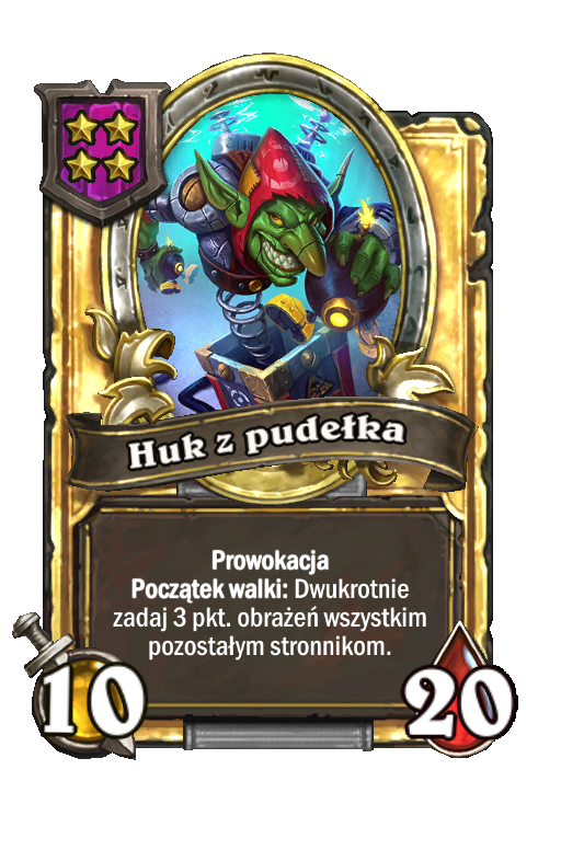Huk z pudełka (złota)