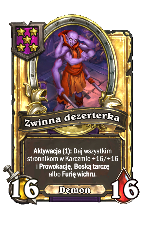 Zwinna dezerterka (złota)