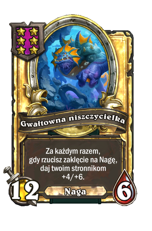 Gwałtowna niszczycielka (złota)