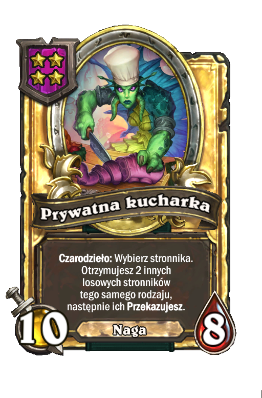 Prywatna kucharka (złota)