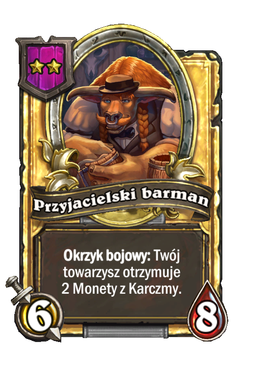 Przyjacielski barman (złota)