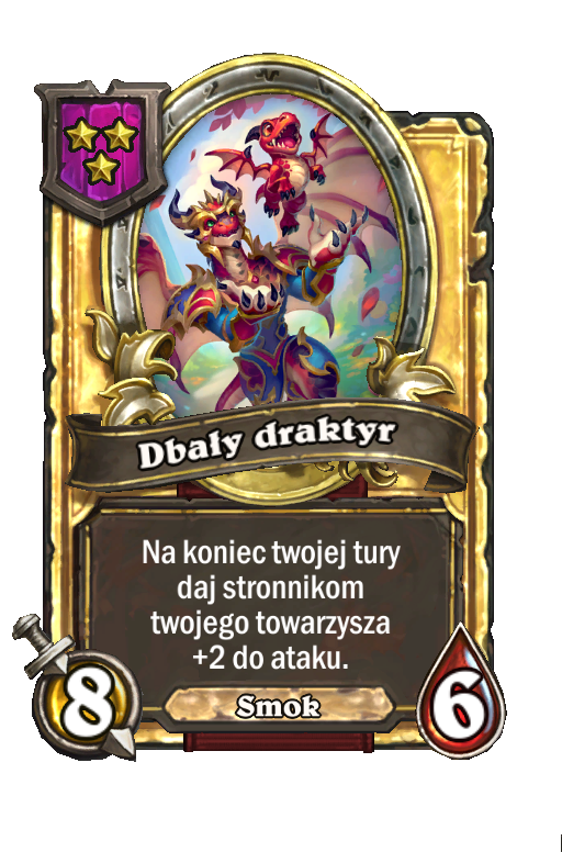 Dbały draktyr (złota)