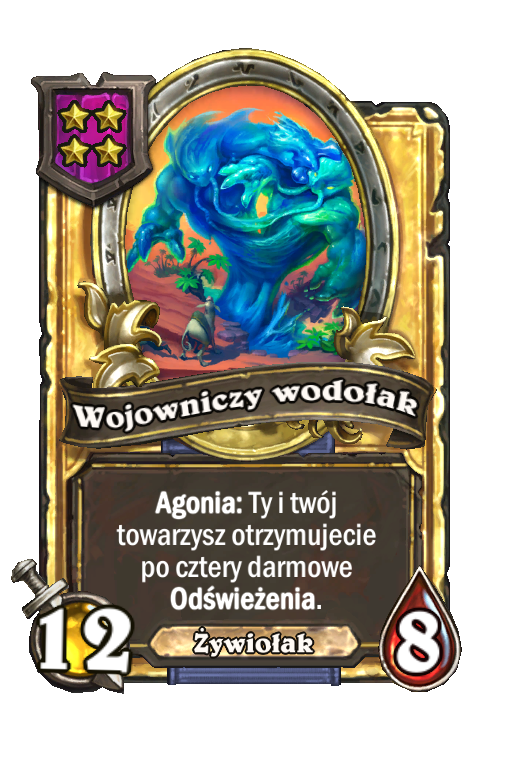 Wojowniczy wodołak (złota)