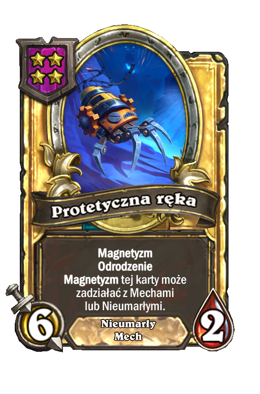 Protetyczna ręka (złota)
