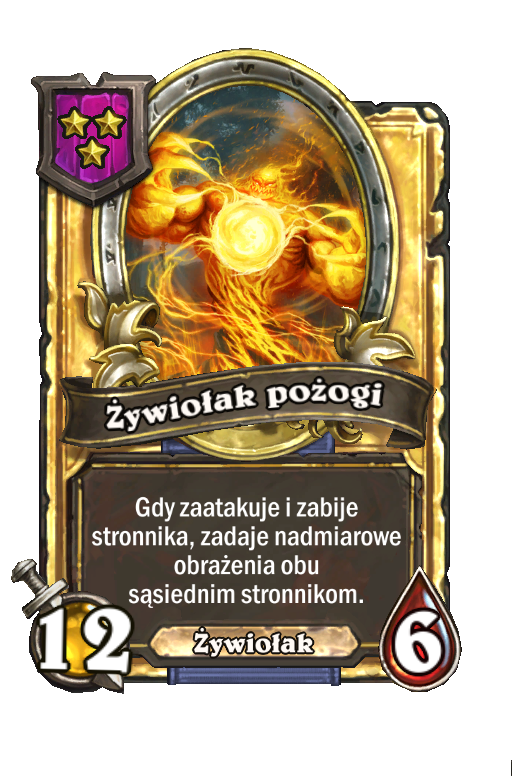 Żywiołak pożogi (złota)