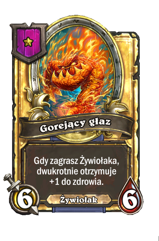 Gorejący głaz (złota)