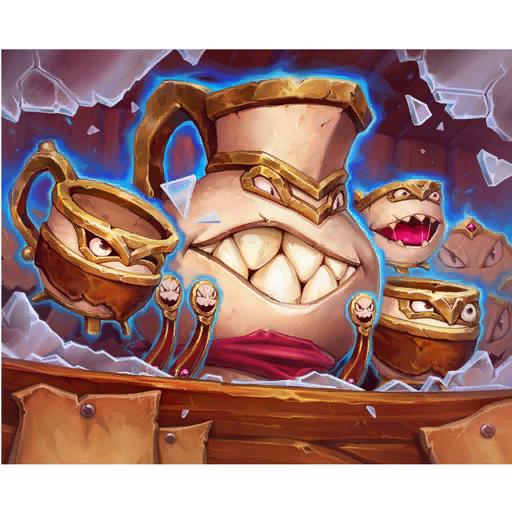 Deplatziertes Teeset